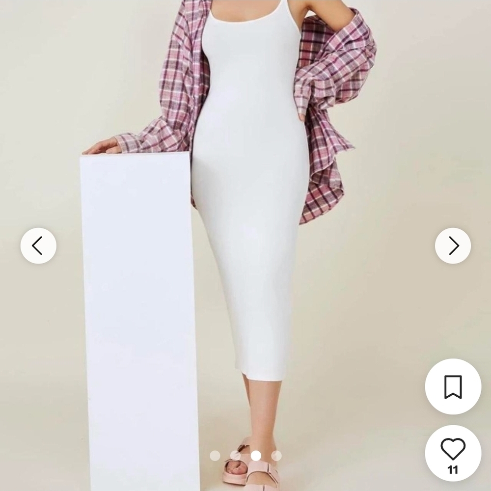 SHEIN White Bodycon Dress